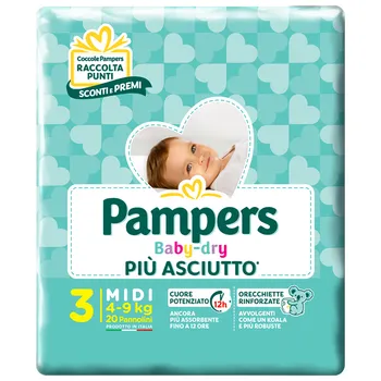 Pampers Bd Downcount Midi 20 Pezzi 