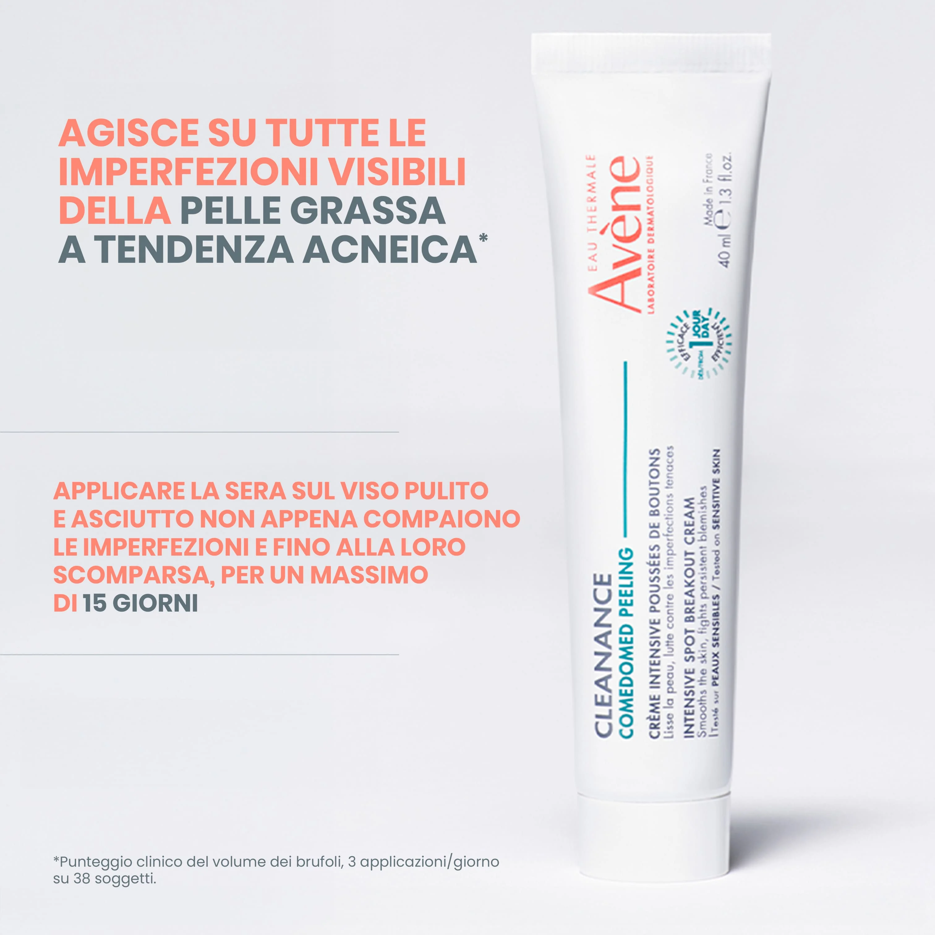 Eau Thermale Avène Cleanance Comedomed Peeling Crema Intensiva Imperfezioni 40 ml Pelle Grassa Tendenza Acneica