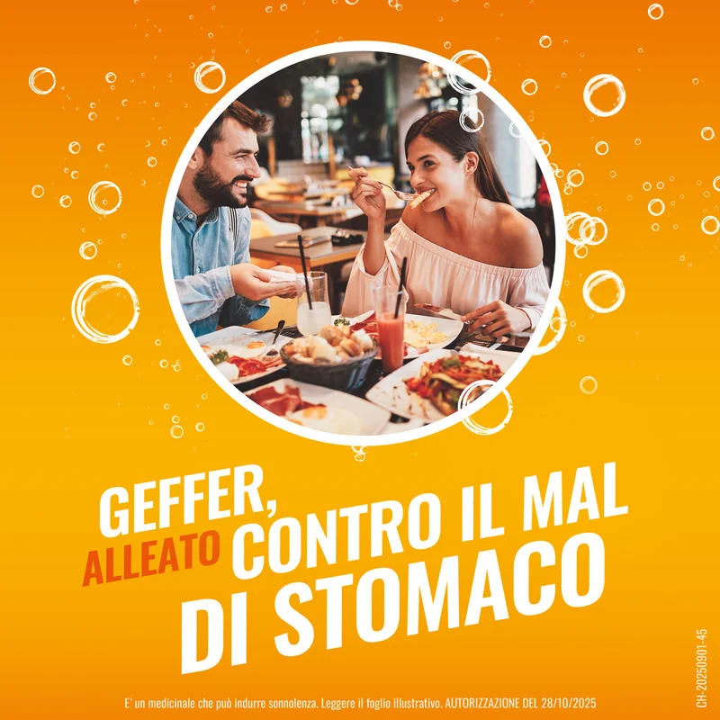 Geffer Antiacido 24 Bustine Bruciore di Stomaco e Nausea