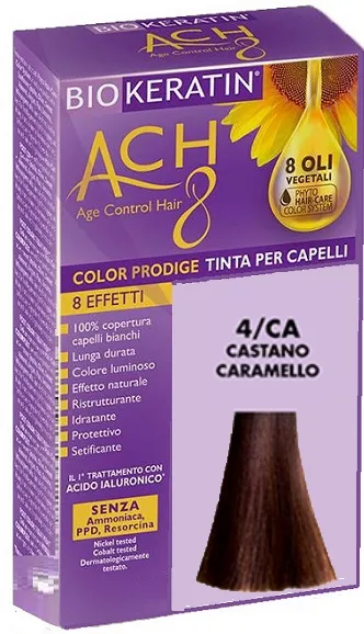 Biokeratin Ach8 4/Ca Castano Caramello Tinta Per Capelli
