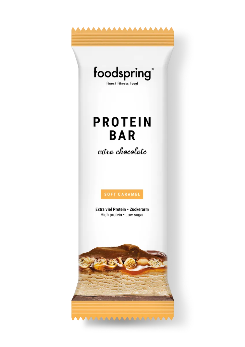 Foodspring Protein Bar Extra Chocolate Soft Caramel 65 g