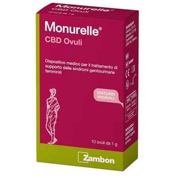Monurelle Cbd 10 Ovuli 1 G Protezione e Idratazione Mucose Vaginali