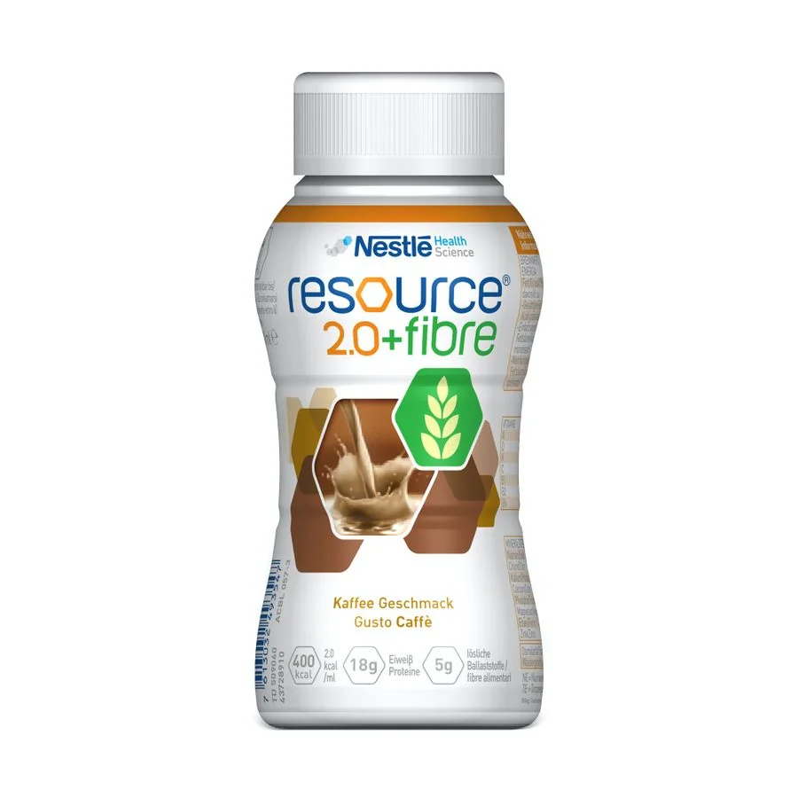 Resource 2.0+Fibre Caffè Bevanda Con Fibre 200 ml Supplemento Nutrizionale