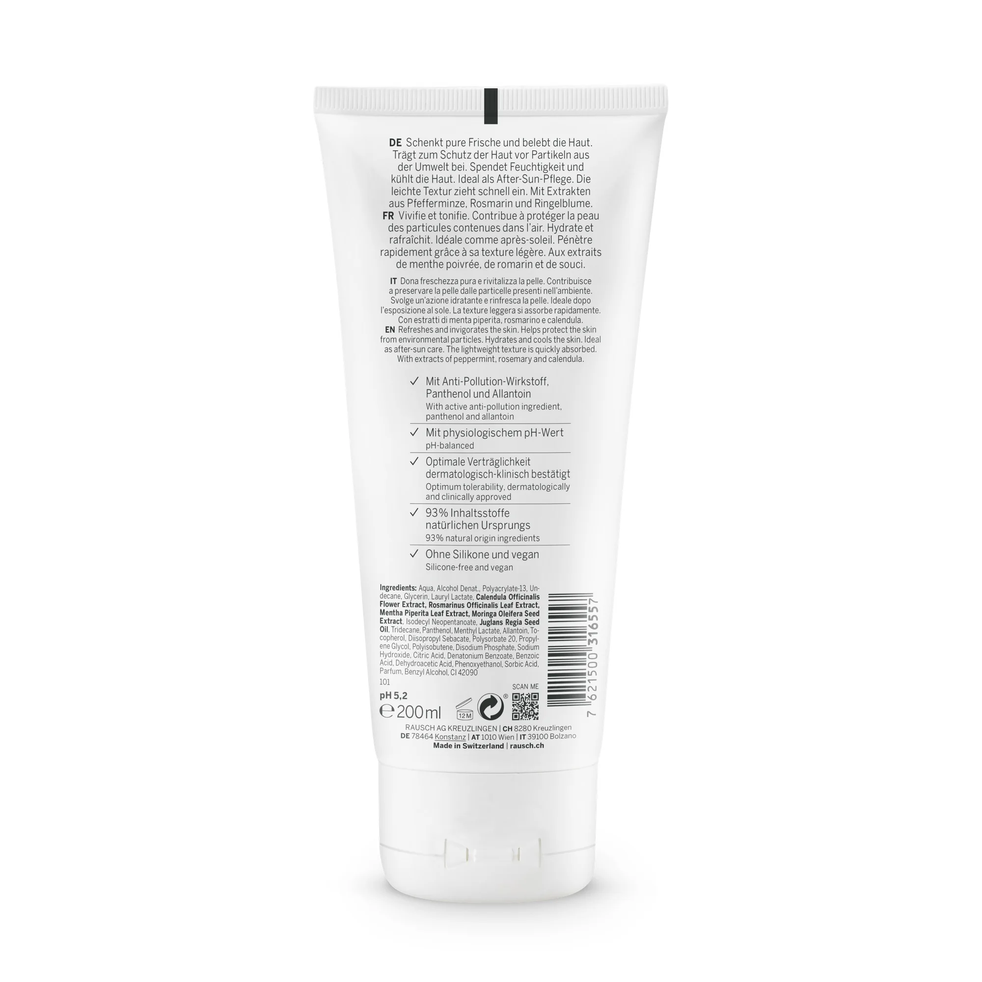 Rausch Body Lotion Freschezza Menta 200Ml Lozione Idratante