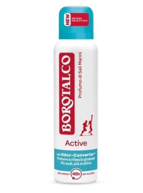 Borotalco Spray Active Blu 150 ml - Tecnologia Odor-Converter