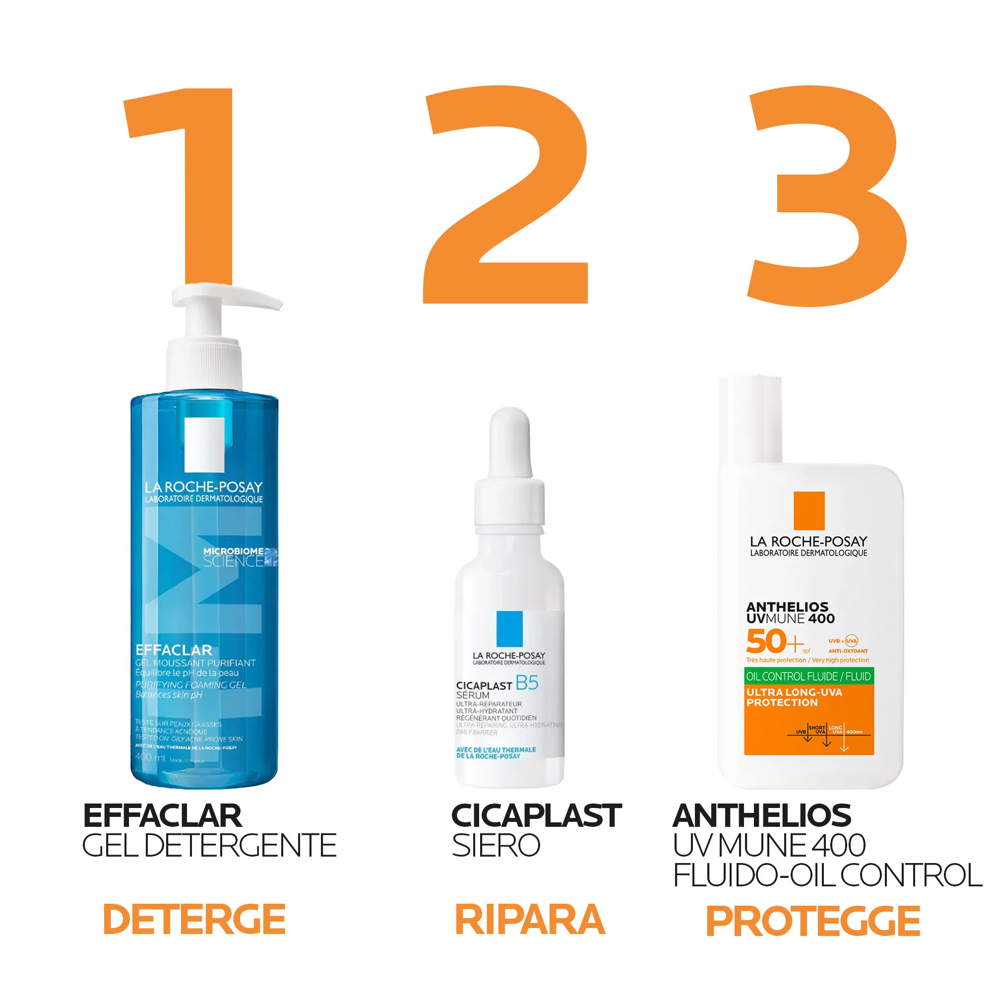 La Roche-Posay Anthelios UVMune 400 Fluido Oil Control SPF50+ 50 ml Solare Viso Ideale per la pelle grassa