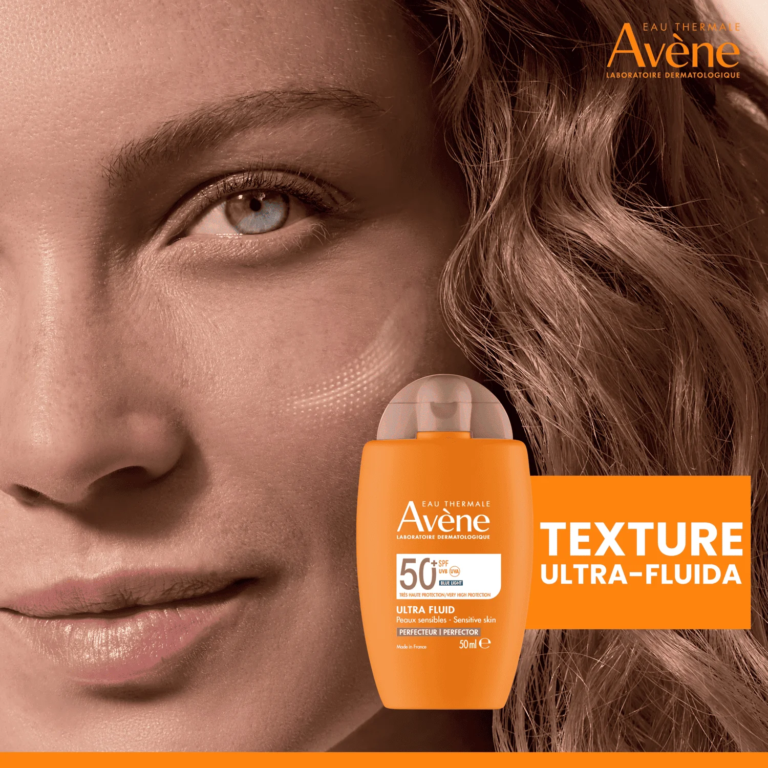 Eau Thermale Avène Ultra Fluid Perfezionatore Protezione molto alta Spf50+ 50 ml Pelle Normale