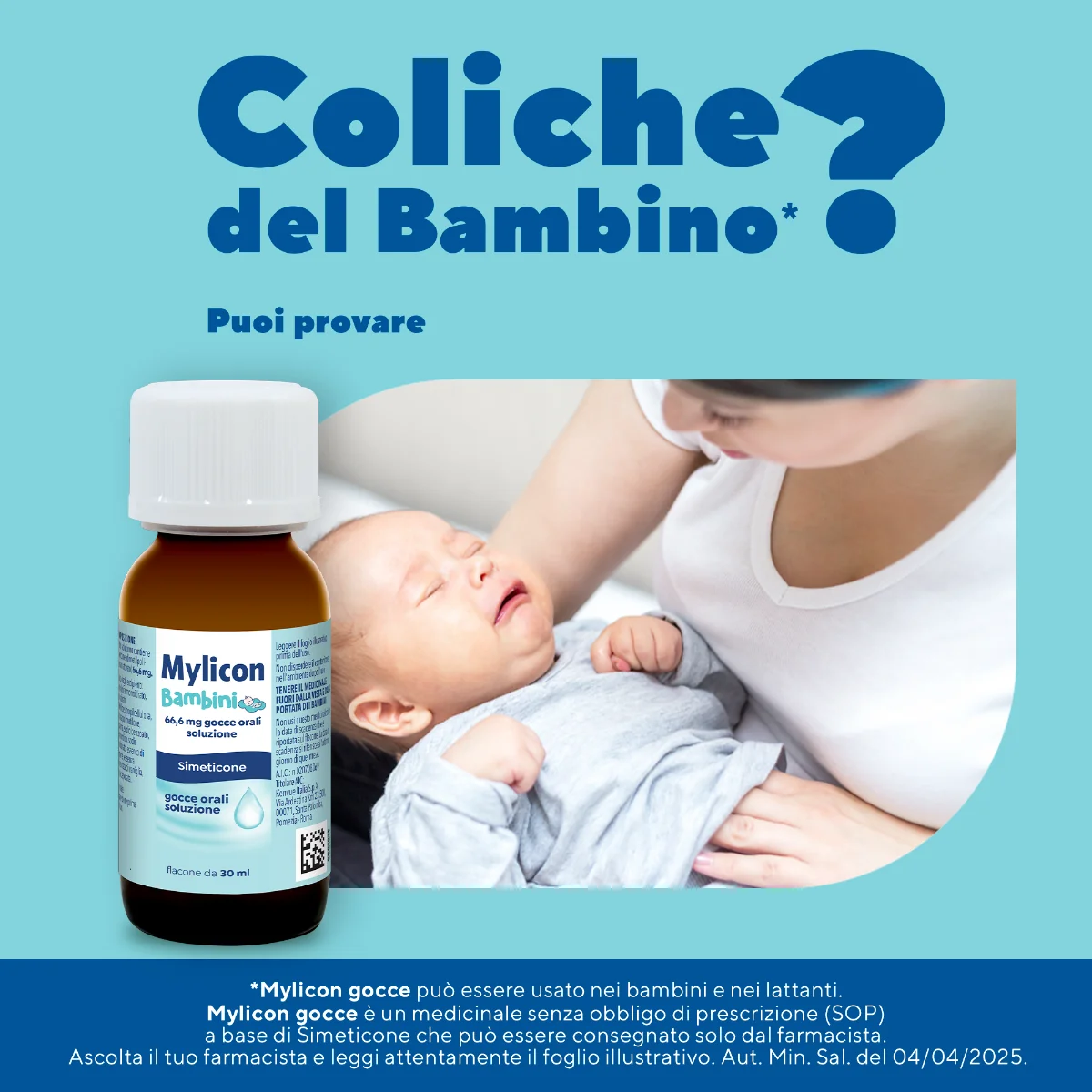 Mylicon Gocce Bambini Simeticone 30 ml Contro Meteorismo