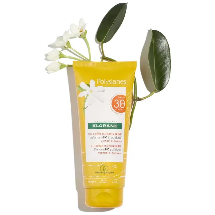 Klorane Gel-Crema Solare Sublime Spf 30 Viso/Corpo 200 Ml Tutti i Tipi di Pelle