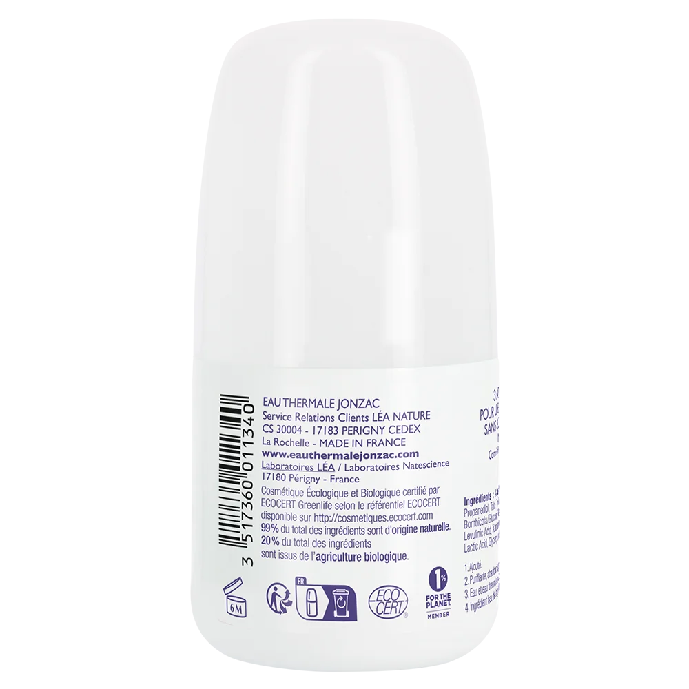 Jonzac Deodorante Freschezza 24H Alta Tolleranza Rehydrate 50 Ml Pelli da Normali a Sensibili