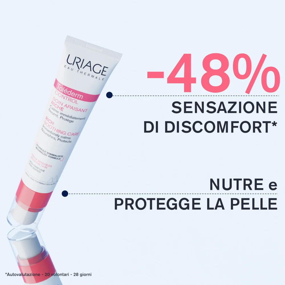 Uriage Tolederm Control Crema Ricca Lenitiva 50 ml Pelle Sensibile