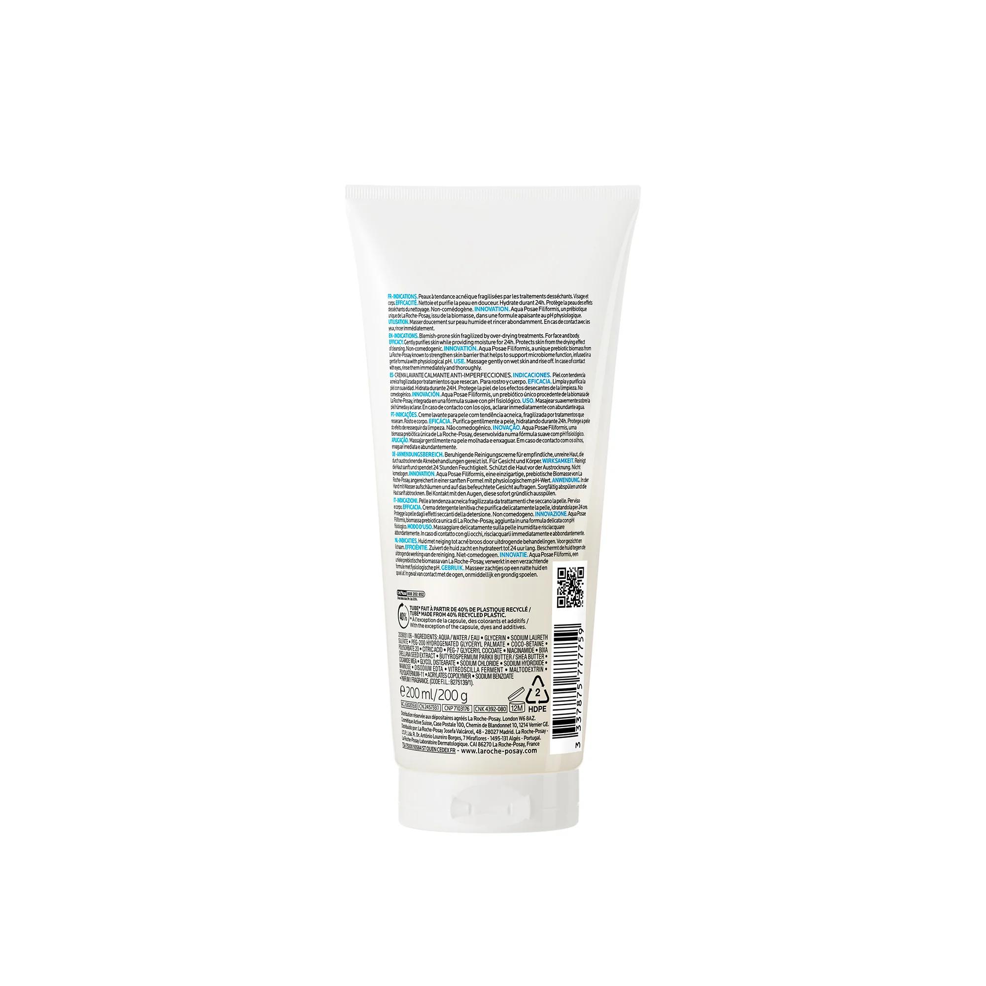 La Roche Posay Effaclar H Iso Biome Crema 40 ml Aiuta a ridurre le imperfezioni