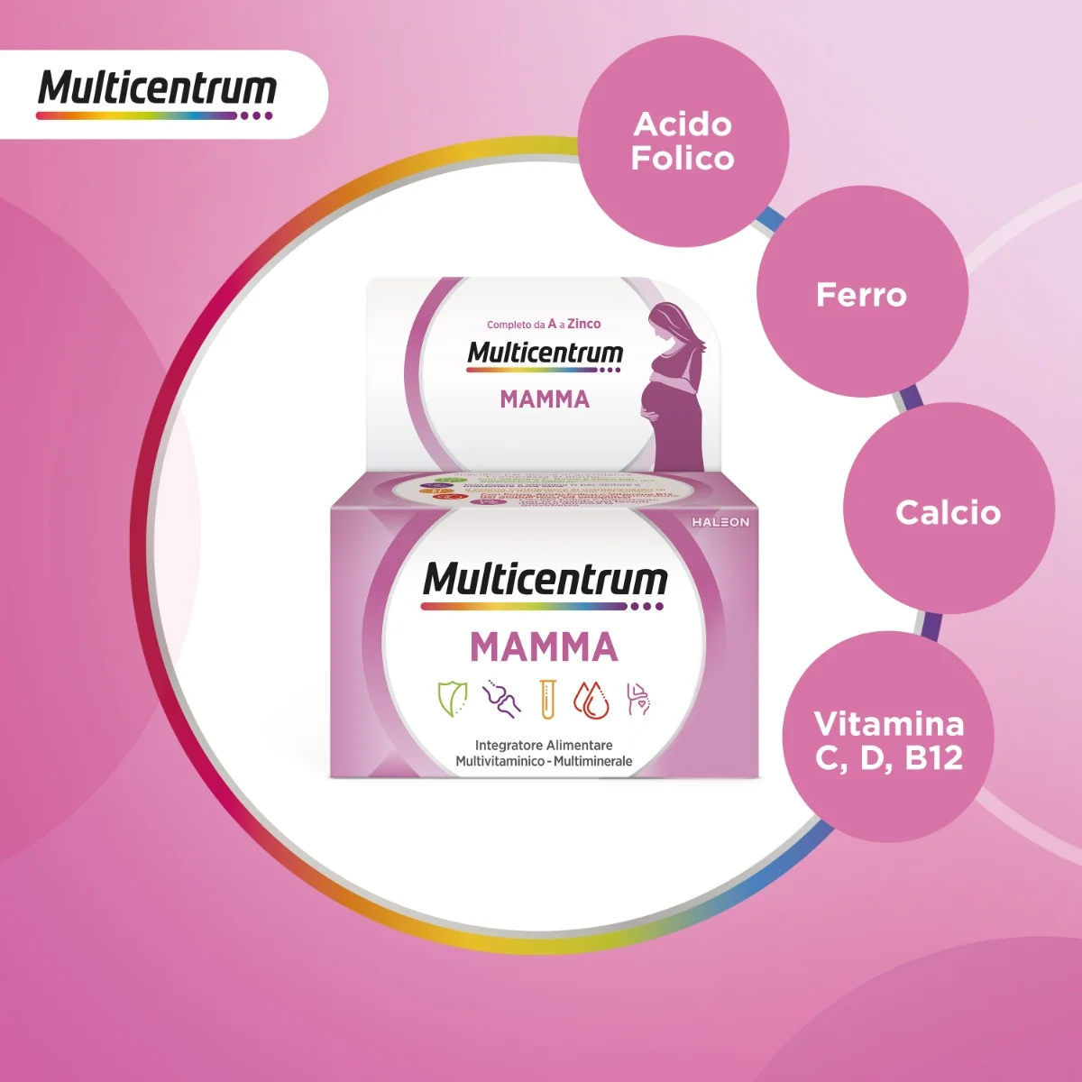 Multicentrum Mamma 30 compresse Multivitaminico per Donne in Gravidanza