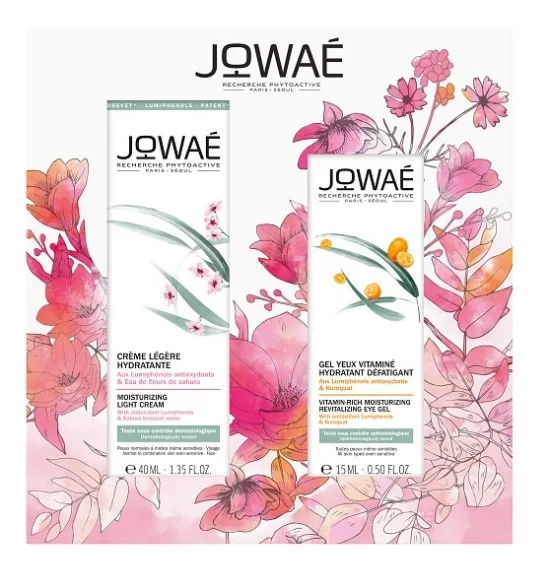 Jowaé Set Crema Leggera Idratante + Gel Contorno Occhi Idratazione viso