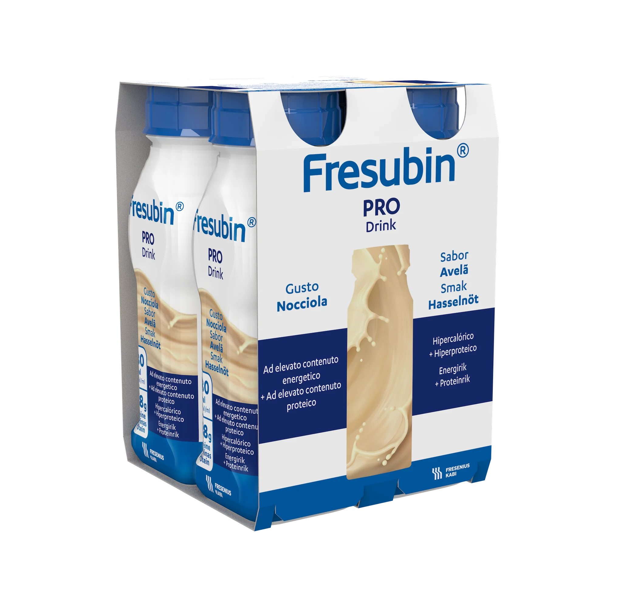 Fresubin Pro Drink Nocciola 4 Flaconi X 200 Ml A Basso Contenuto di Lattosio e Senza Glutine