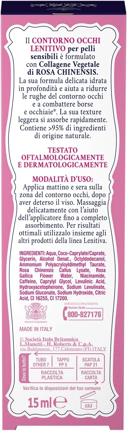 Acqua Alle Rose Contorno Occhi Lenitivo 15 Ml