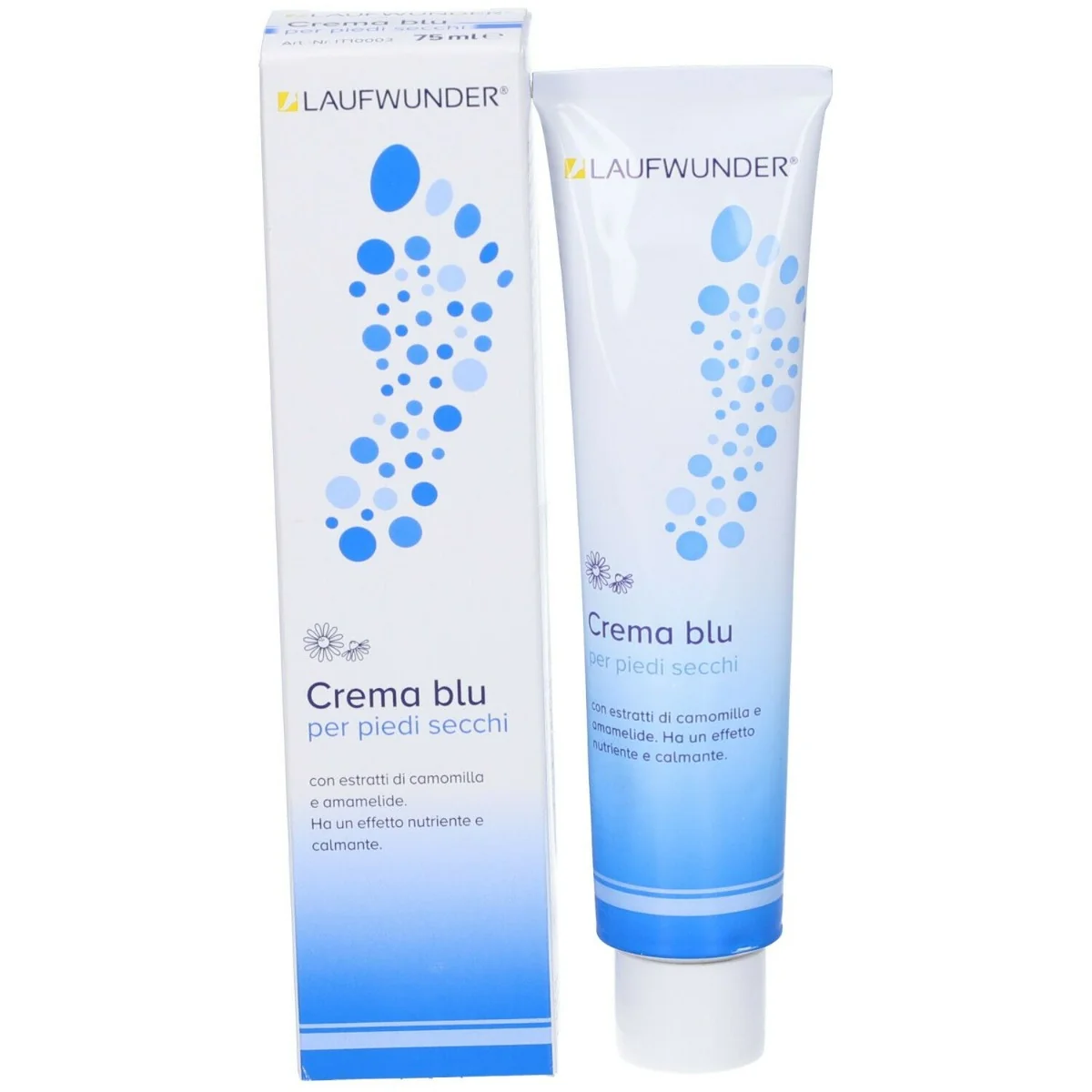 Laufwunder Crema Blu Emolliente Per Pelle Ruvida e Screpolata 75 ml Pelle Desquamata