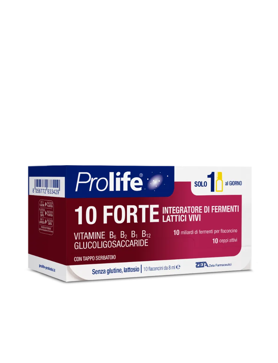 Prolife 10 Forte 10 Flaconcini 8 ml - Integratore Fermenti Lattici Vivi 