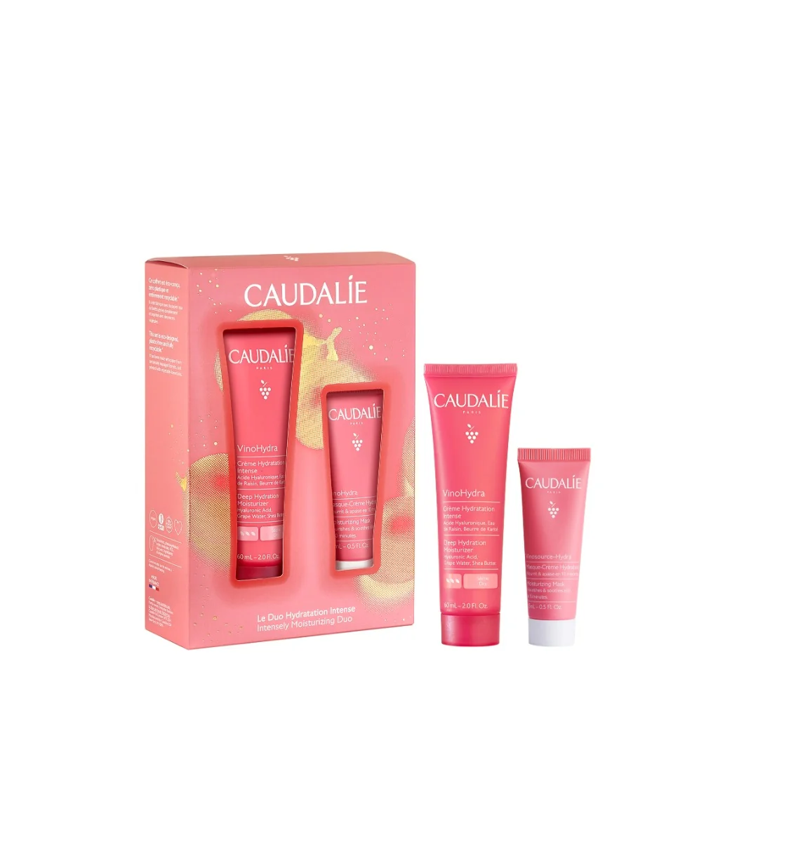 Caudalie Cofanetto Vinohydra Crème Hydratant Idratante e antiossidante