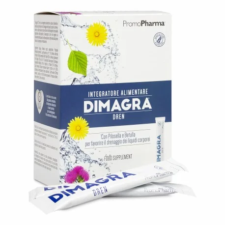 PromoPharma Dimagra Dren 20 Stick Integratore Per Drenaggio dei Liquidi