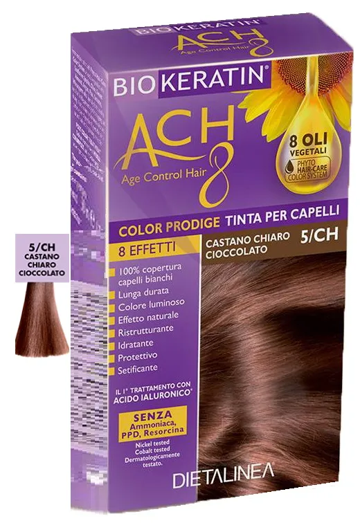 Biokeratin Ach8 5/Ch Castano Chiaro Cioccolato Tinta Per Capelli