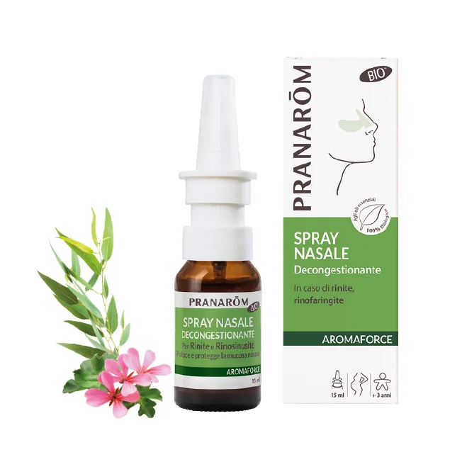 Pranarom Aromaforce Spray Nasale 15 ml Per Riniti e Naso Chiuso