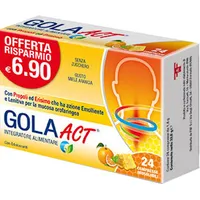 Gola Act Miele Arancia Integratore per la Gola 20 Compresse Orosolubili