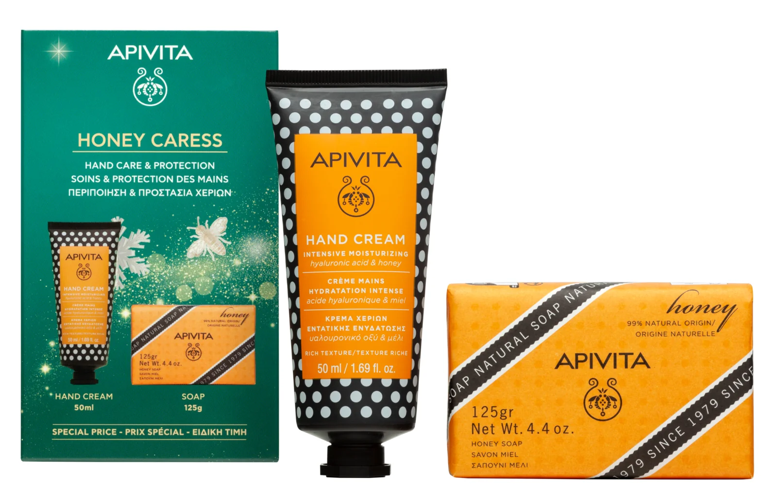 Apivita Pro Xm Hand Honey&Solid Soap Honey