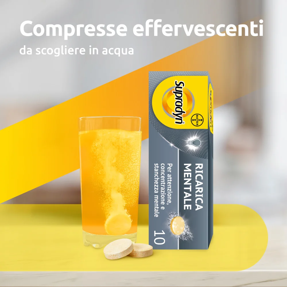 Supradyn Ricarica Mentale 10 Compresse Memoria e Concentrazione
