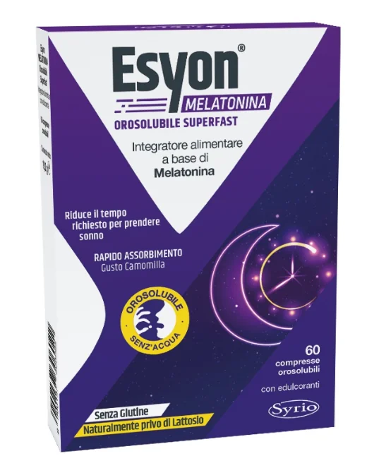 Esyon Melatonina Orosol 60Cpr Rilascio Rapido