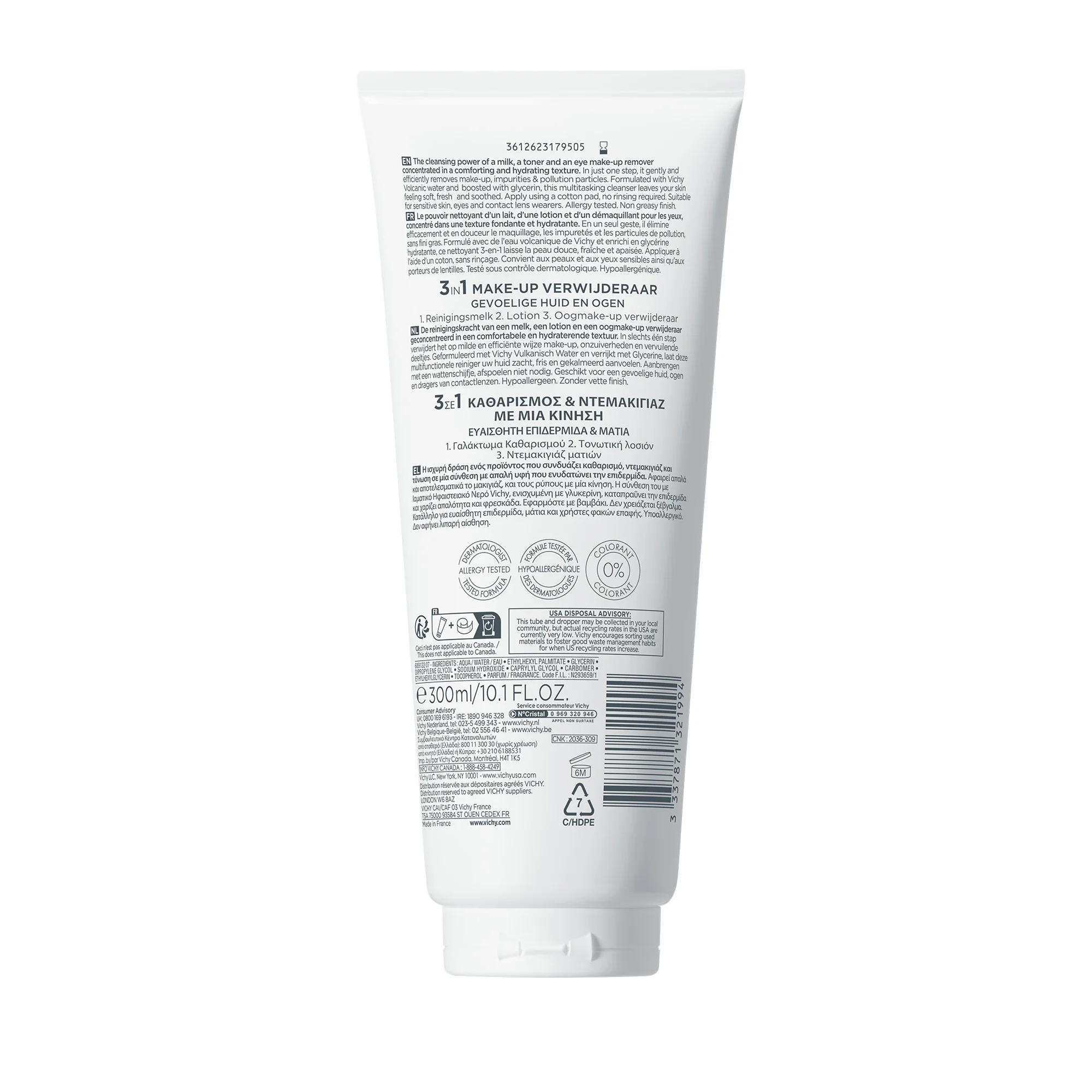 Vichy Pureté Thermale Latte Struccante 3in1 Detergente, tonico e struccante