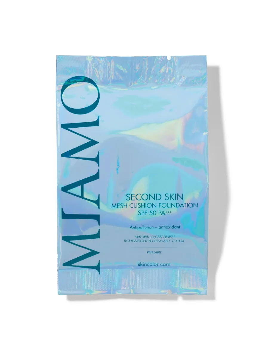 Miamo Second Skin Mesh Cushion Foundation Refill Ivory Spf50+ Pa+++ 11 ml Antiossidante protettivo uniformante