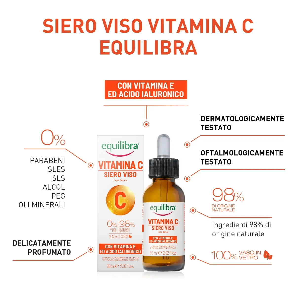Equilibra Viso Siero Vitamina C Acido Ascorbico