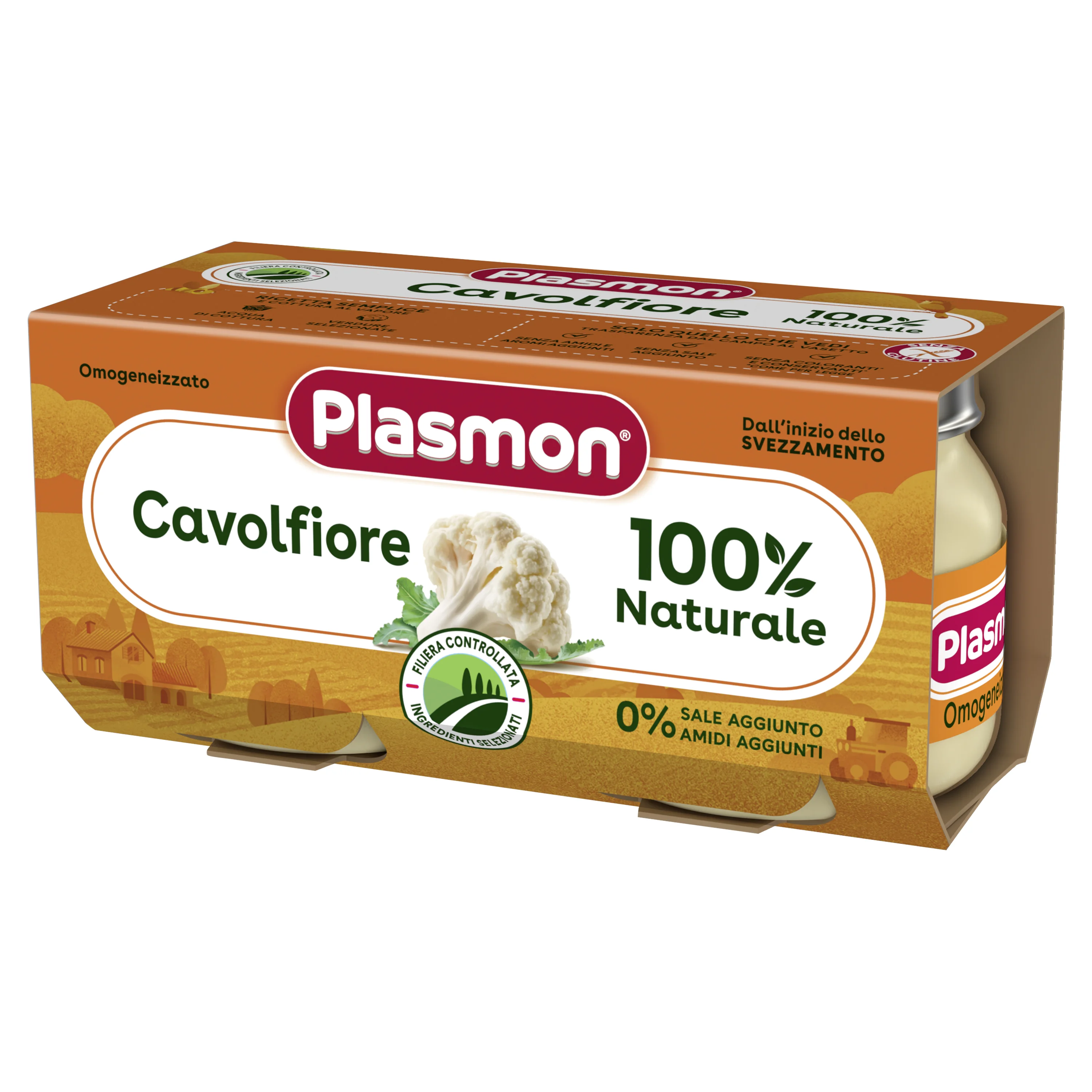 Plasmon Omogeneizzato Cavolfiore 2X80 g Senza OGM