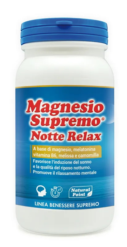 Natural Point Magnesio Supremo Notte 150 g - Favorisce il Sonno Fisiologico