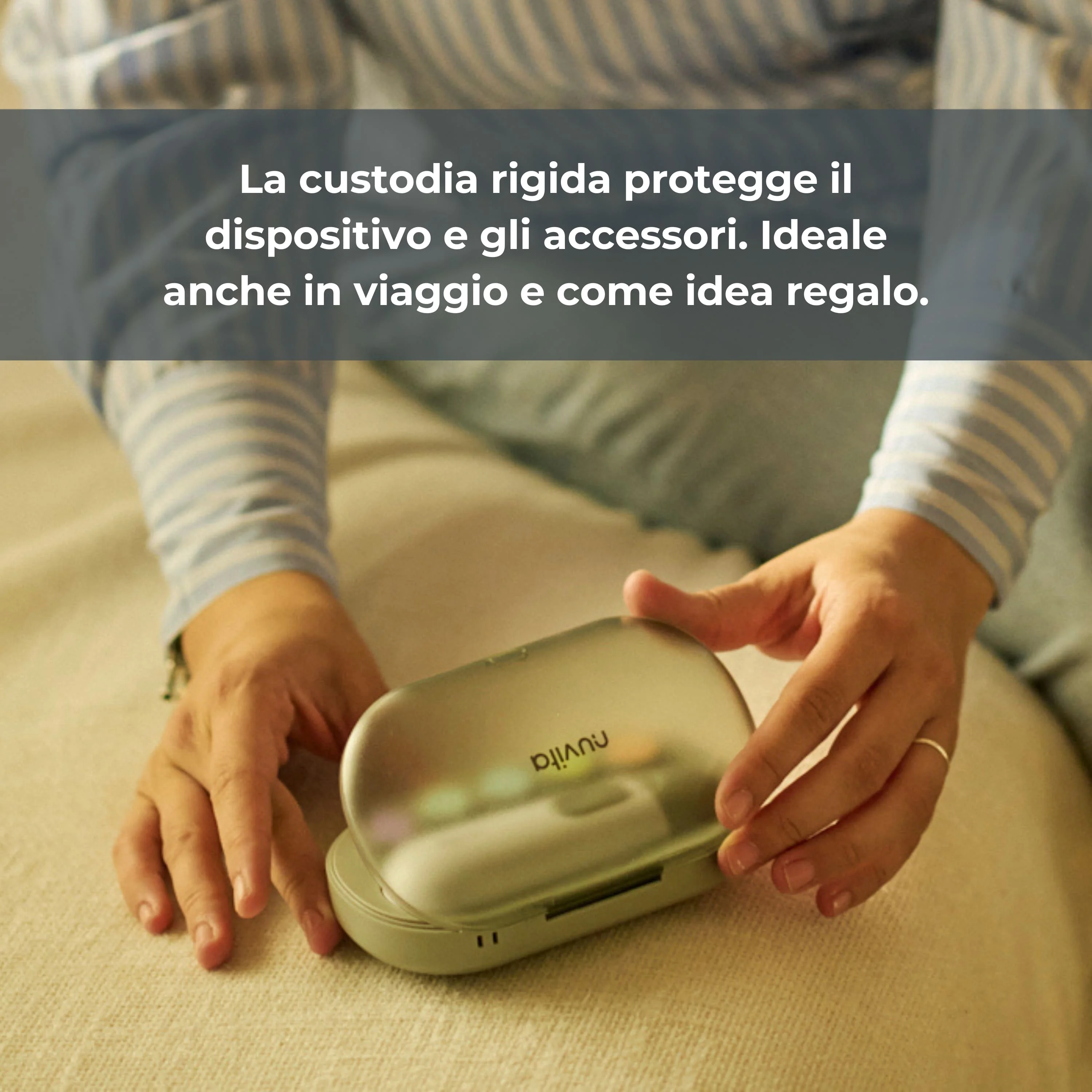 Nuvita Sage Green Trimmy Tagliaunghie Elettrico