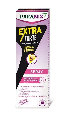 Paranix Spray Extra Forte per Pidocchi e Lendini Mdr 100 Ml Spray Antiparassitario