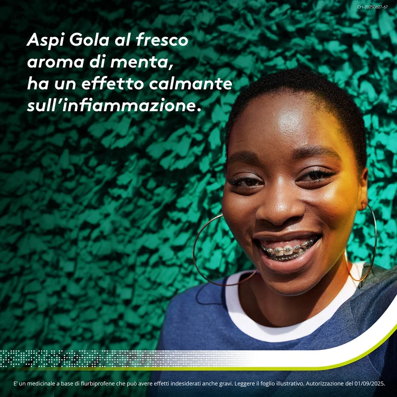 Aspi Gola Spray 0,25% Spray Gola Antinfiammatorio Antidolorifico 15ml Mal di Gola