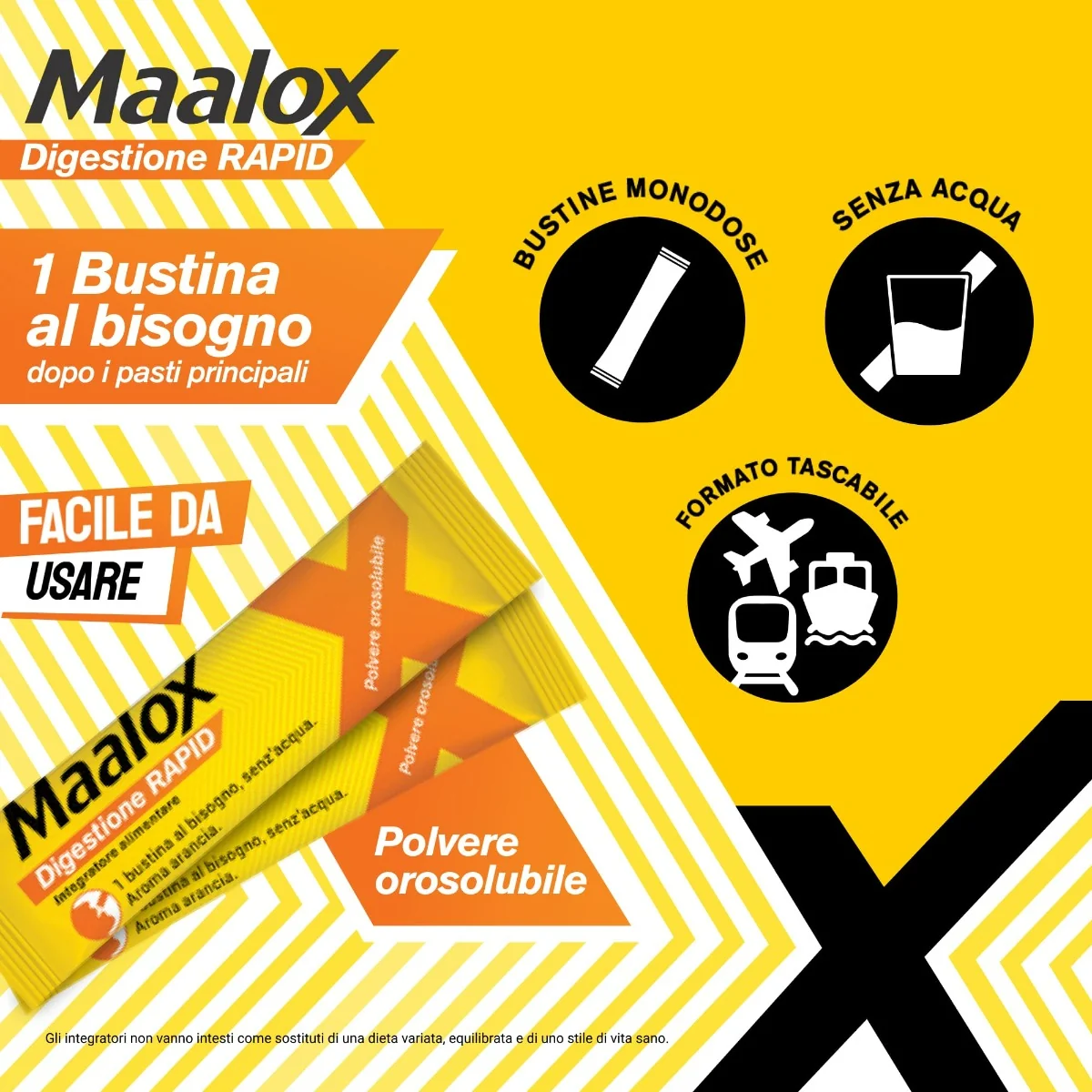 Maalox Digestione Rapid 20 Bustine Da 2 g Benessere Digestivo