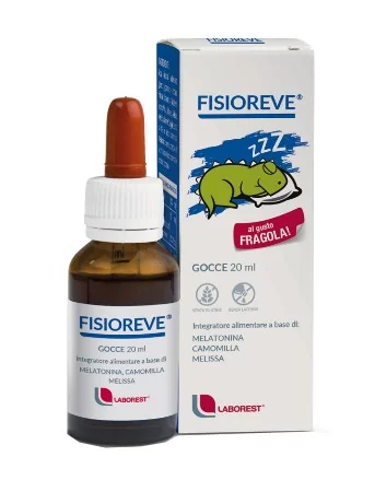Fisioreve Gocce Gusto Fragola 20 ml Normalizzante Ritmo Ciclo Sonno-Veglia