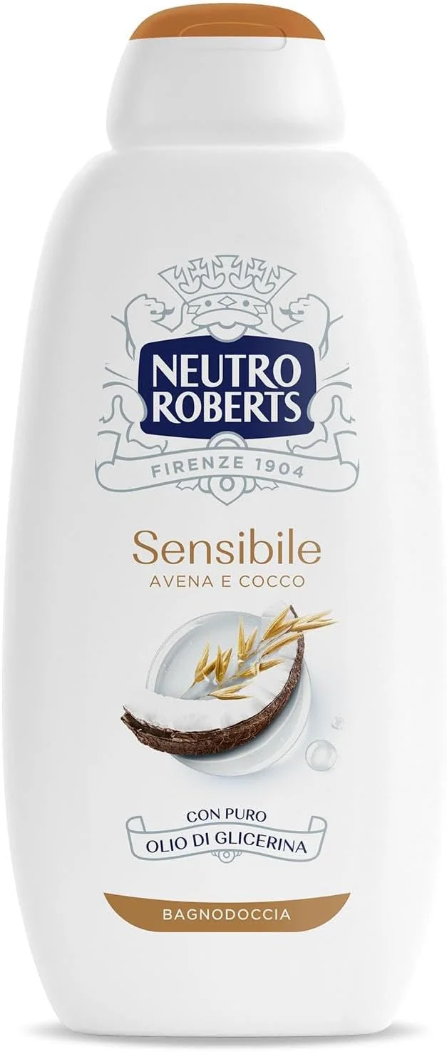 Neutro Roberts Bagnoschiuma Pelle Sensibile Avena E Cocco 600 ml Pelle protetta e Idratata