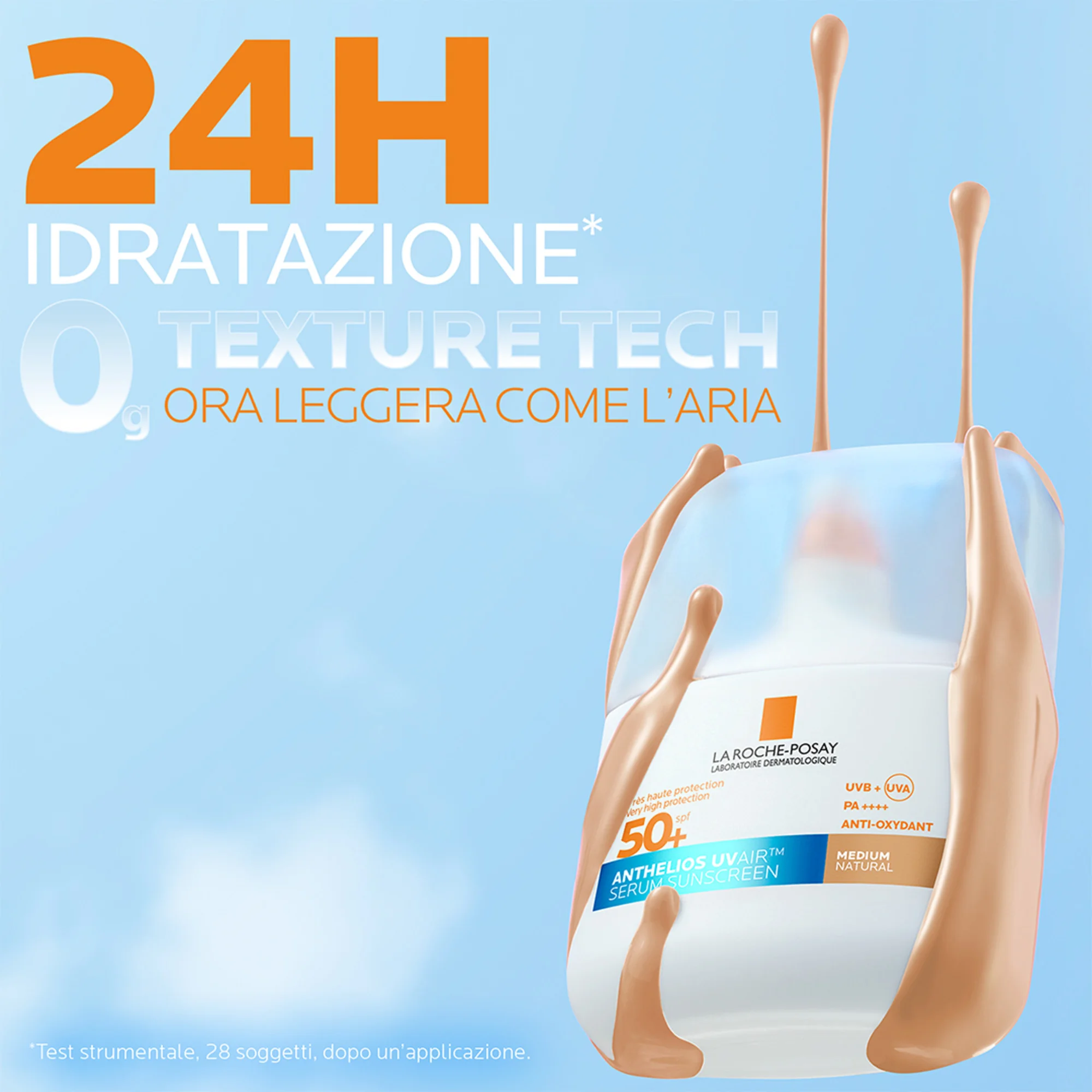 La Roche Posay Anthelios Uvair Spf50+ Tt Medium 50 Ml Solare colorato uniformante