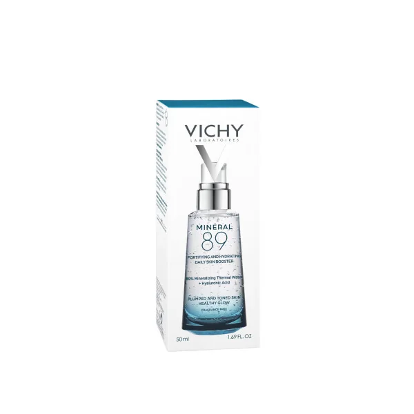 Vichy Minéral 89, 50 Ml Booster quotidiano fortificante e rimpolpante con acido ialuronico