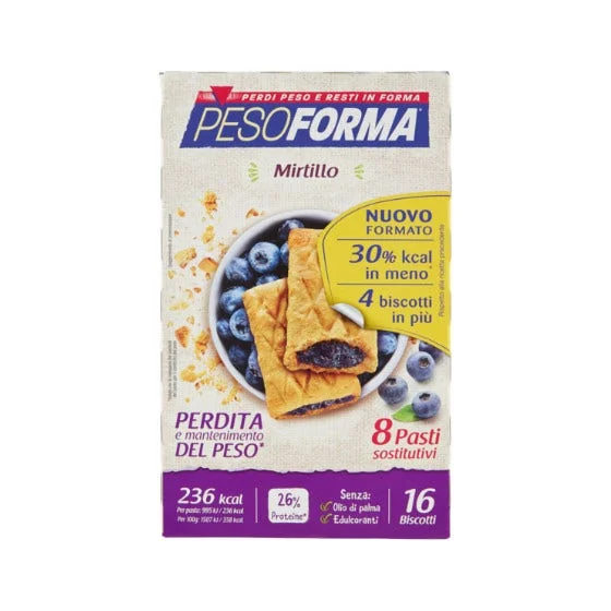 Pesoforma Biscotti Mirtilli 16 Pezzi Pasto Sostitutivo