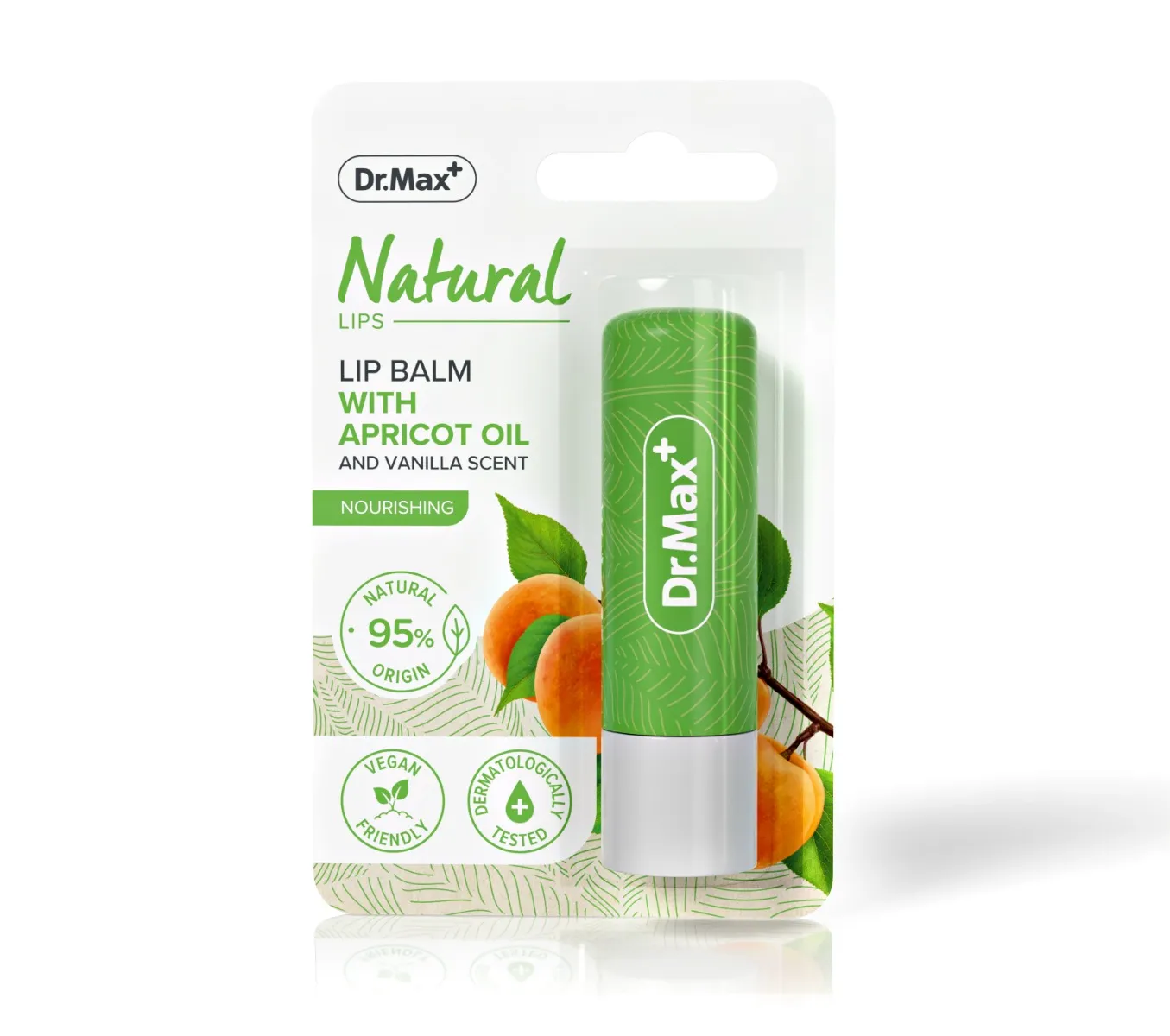 Dr.Max Natural Lip Balm with Apricot Oil Balsamo Labbra ad Azione Nutriente