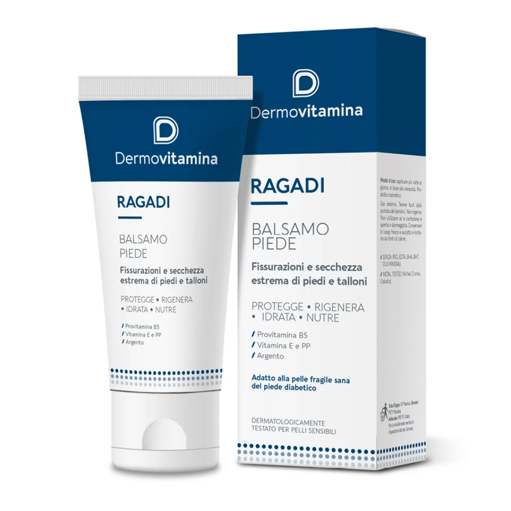 Dermovitamina Ragadi Piedi Balsamo Riparatore 75 ml Azione Rigenerante