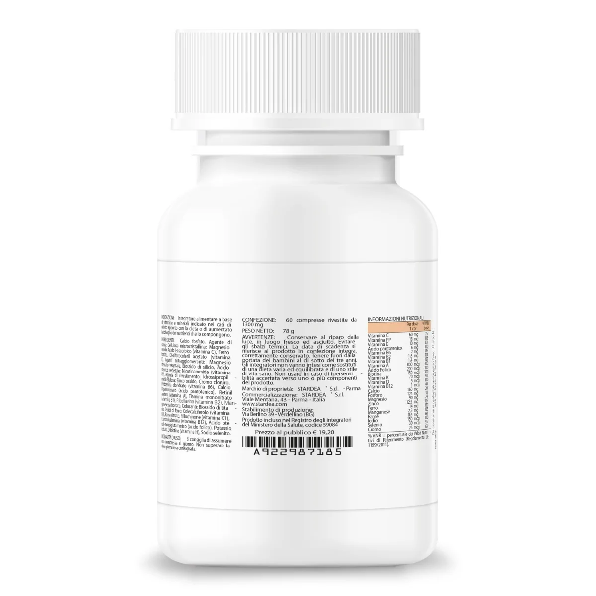 Stardea Sustar Complex 60 Compresse Multivitaminico