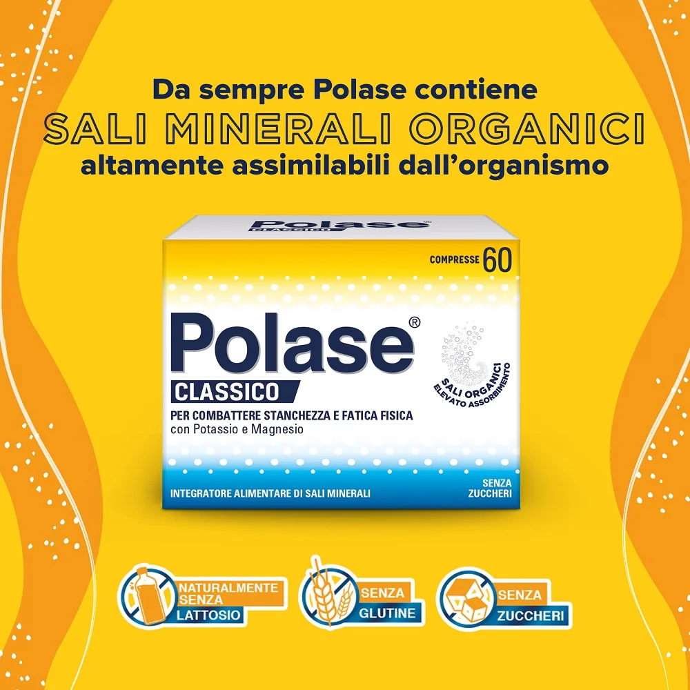 Polase Classico 60 Compresse Senza Zucchero Integratore per la Stanchezza