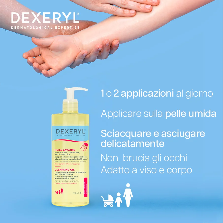 Dexeryl Olio Lavante 500 ml Detergente Corpo e Viso
