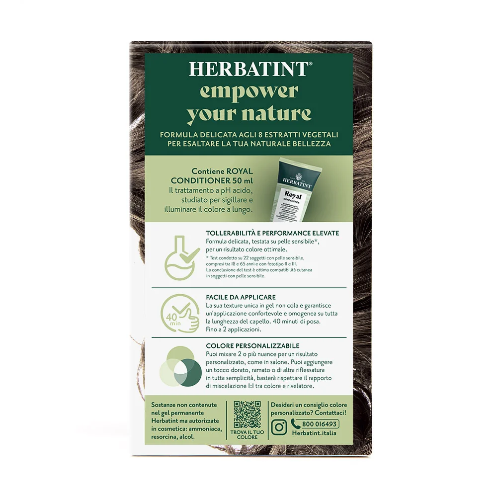 Herbatint Gel Colorante Permanente 7C Biondo Cenere 170 Ml Colore Intenso e Duraturo